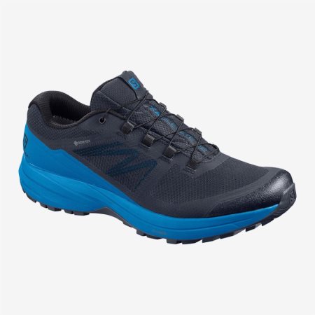 Salomon XA ELEVATE 2 GTX Mens Trail Running Shoes Black/Blue | Salomon South Africa